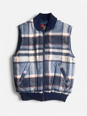 Vintage 70’s 80’s NWOT deadstock Sears Outerwear wool blend puffer vest men’s S